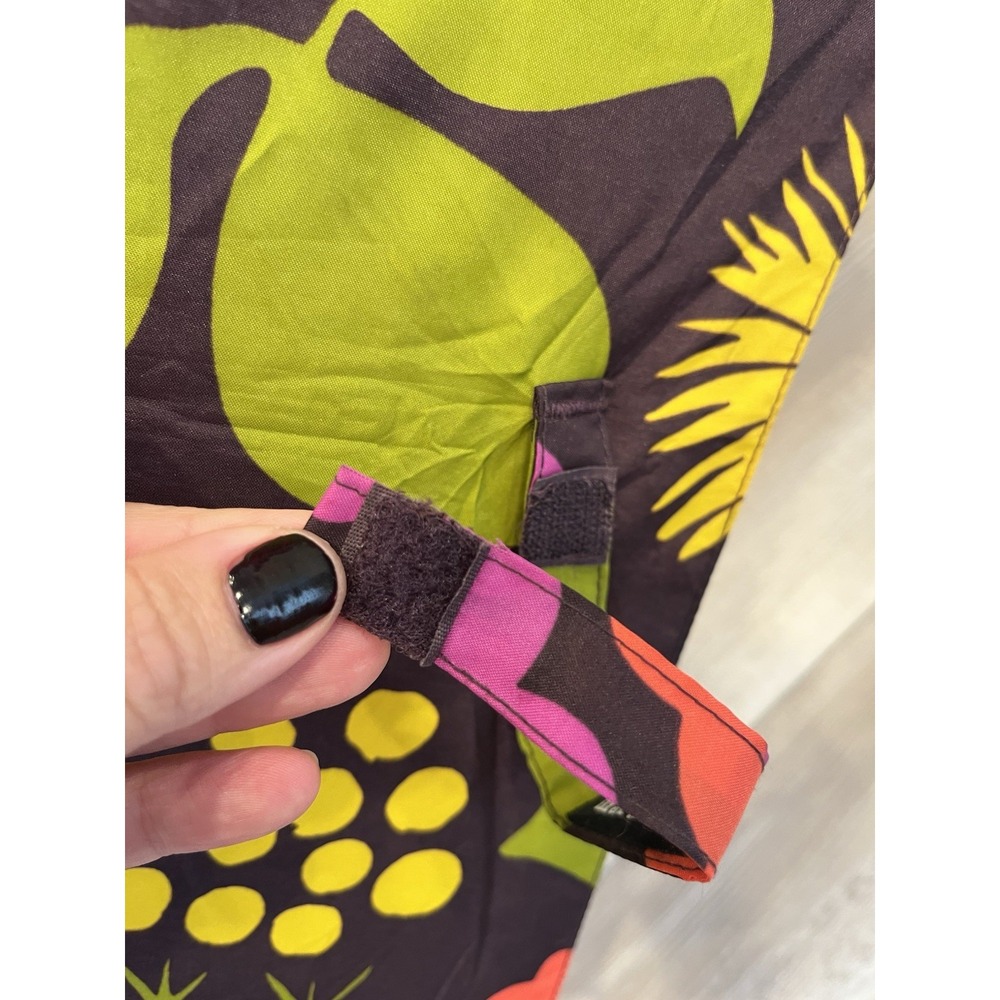 Umbrella Marimekko Kukkatori by Maija Isola Floral Green Pink Yellow Orange - Picture 3 of 16